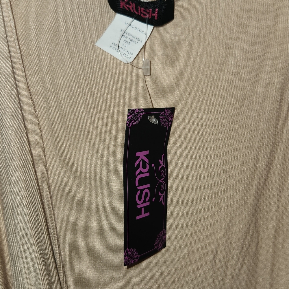 NWT! KRUSH DRAPED NECK TOP !! - Picture 3 of 4